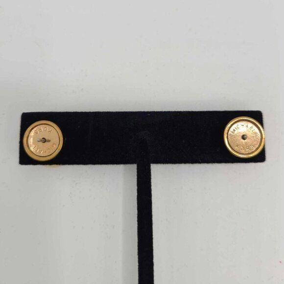 Michael Kors Rose Gold Large Crystal Stud Earrings - Picture 7 of 9